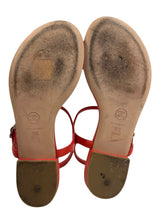 CHANEL RED SANDALS 36