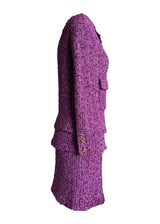 CHANEL PURPLE TWEED SET