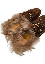 GUCCI PRINCETOWN GG VELVET SLIPPERS 37