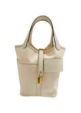 HERMES SAC PICOTIN 18 POKETS TOILE GOELAND VEAU SWIFT