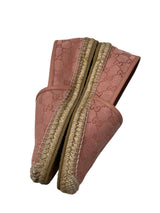 GUCCI PINK MONOGRAM ESPADRILLES 37