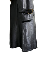 GUCCI LONG BLACK CALFSKIN JACKET 42