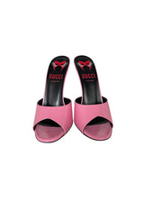 GUCCI PINK HEEL SANDALS 37