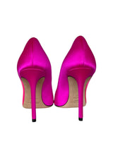 JIMMY CHOO CASS SATIN AND PVC PUMPS 37