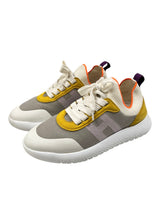 HERMES MULTICOLOR SUEDE SNEAKER 36