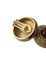 CHRISTIAN DIOR VINTAGE GRIPOIX EARRINGS