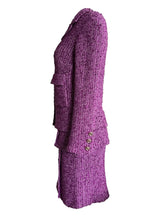 CHANEL PURPLE TWEED SET