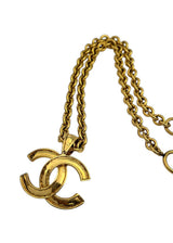 CHANEL VINTAGE CC PENDANT NECKLACK