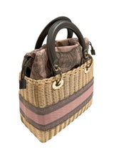 CHRISTIAN DIOR RATTAN MEDIUM LADY DIOR BAG