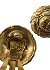 CHANEL CC VINTAGE CLIP EARRINGS