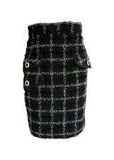 GIANNI VERSACE TWEED SKIRT 40