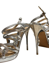 JIMMY CHOO GLITTER SANDALS 37