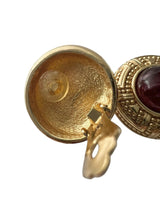 CHRISTIAN DIOR VINTAGE GRIPOIX EARRINGS