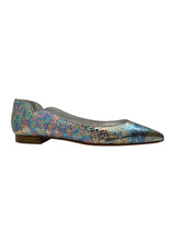CHRISTIAN LOUBOUTIN METALLIC FLATS 37.5