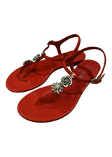 CHANEL RED SANDALS 36