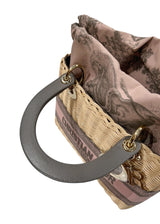 CHRISTIAN DIOR RATTAN MEDIUM LADY DIOR BAG