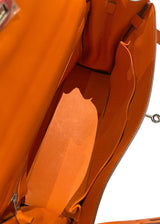 HERMES KELLY LAKIS 35 ORANGE SWIFT