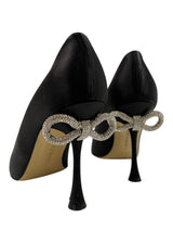 MACH & MACH DOUBLE BOW CRYSTAL SATIN PUMP 39