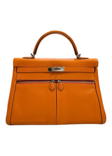 HERMES KELLY LAKIS 35 ORANGE SWIFT