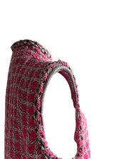 CHANEL TWEED PINK DRESS RUNWAY 42