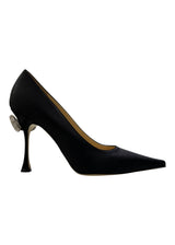 MACH & MACH DOUBLE BOW CRYSTAL SATIN PUMP 39