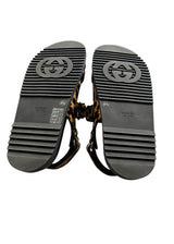 GUCCI LEOPARD DAD SANDALS 37.5