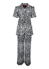 CHANEL BLACK WHITE TWEED SET