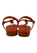 CHANEL RED SANDALS 36