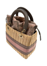 CHRISTIAN DIOR RATTAN MEDIUM LADY DIOR BAG