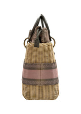 CHRISTIAN DIOR RATTAN MEDIUM LADY DIOR BAG