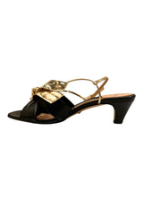GUCCI DAPHNE BOW MID HEEL SANDALS 37
