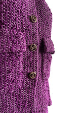 CHANEL PURPLE TWEED SET