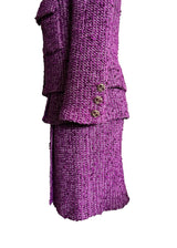 CHANEL PURPLE TWEED SET