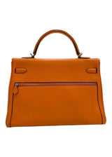 HERMES KELLY LAKIS 35 ORANGE SWIFT