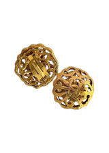 CHANEL VINTAGE CC EARRINGS