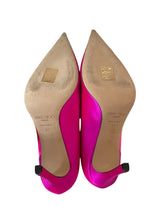 JIMMY CHOO CASS SATIN AND PVC PUMPS 37