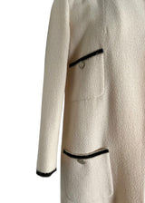 CHANEL HIGH NECK LONG JACKET 40