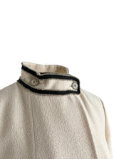 CHANEL HIGH NECK LONG JACKET 40