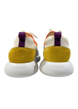 HERMES MULTICOLOR SUEDE SNEAKER 36