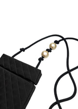 CHANEL VINTAGE SATIN PEARL BOX