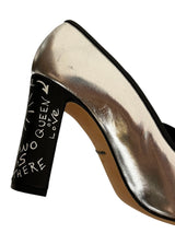 DOLCE&GABBANA METALLIC TOE PUMPS 39