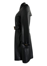 GUCCI LONG BLACK CALFSKIN JACKET 42