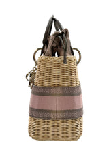 CHRISTIAN DIOR RATTAN MEDIUM LADY DIOR BAG