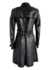 GUCCI LONG BLACK CALFSKIN JACKET 42