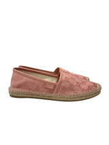 GUCCI PINK MONOGRAM ESPADRILLES 37