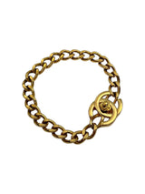 CHANEL VINTAGE CC CHAIN BRACELET