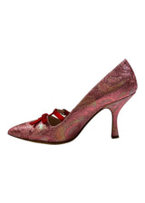 MIU MIU PINK FUOCO PUMP 37.5