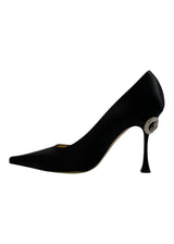 MACH & MACH DOUBLE BOW CRYSTAL SATIN PUMP 39