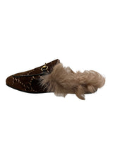GUCCI PRINCETOWN GG VELVET SLIPPERS 37