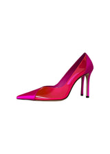 JIMMY CHOO CASS SATIN AND PVC PUMPS 37